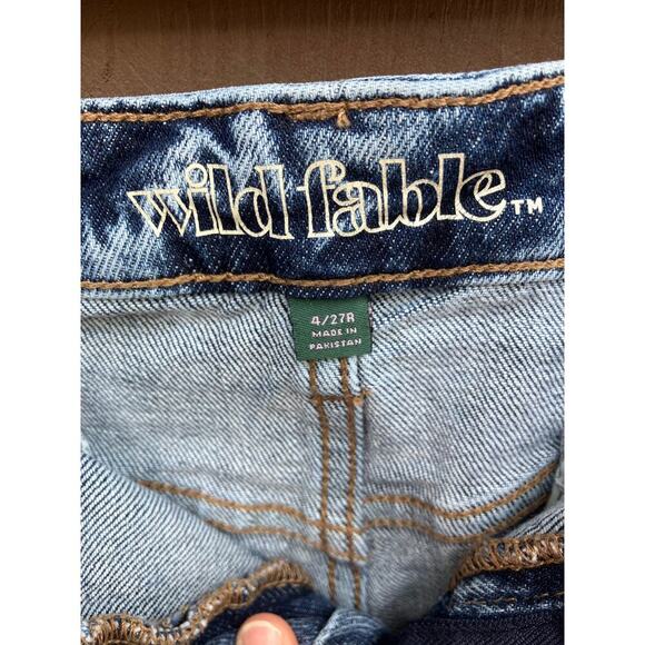 WILD FABLE SIZE 4 ROLLED HEM DENIUM JEAN SHORTS - Picture 4 of 5